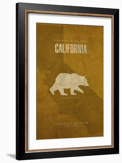 California Poster-David Bowman-Framed Giclee Print