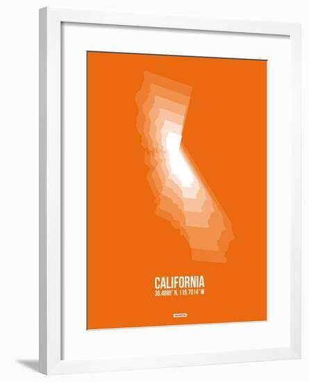 California Radiant Map 7-NaxArt-Framed Art Print