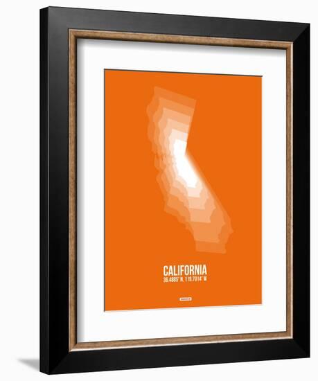 California Radiant Map 7-NaxArt-Framed Art Print