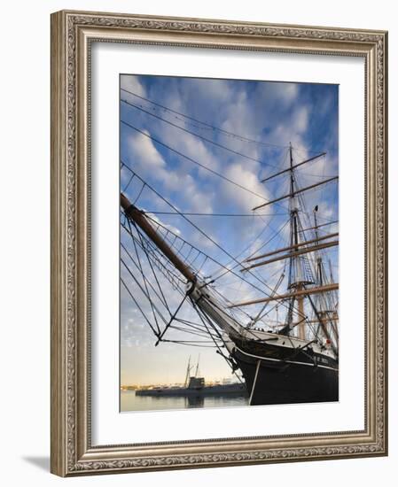 California, San Diego, San Diego Maritime Museum, Star of India and Russian Submarine, USA-Walter Bibikow-Framed Photographic Print