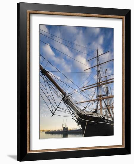 California, San Diego, San Diego Maritime Museum, Star of India and Russian Submarine, USA-Walter Bibikow-Framed Photographic Print