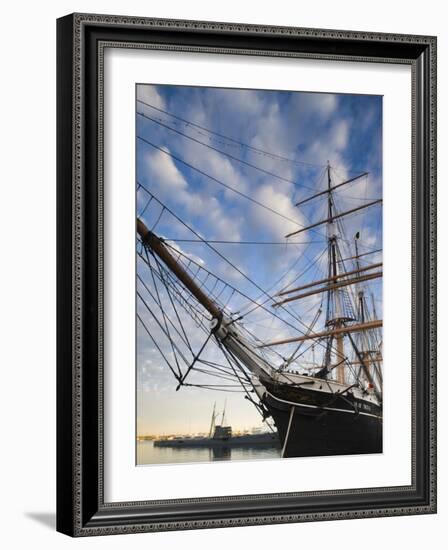 California, San Diego, San Diego Maritime Museum, Star of India and Russian Submarine, USA-Walter Bibikow-Framed Photographic Print