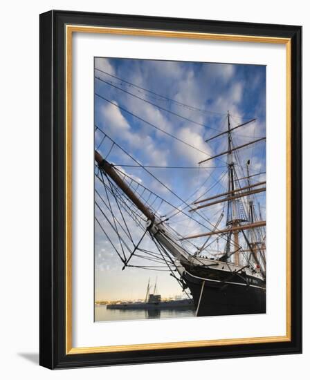 California, San Diego, San Diego Maritime Museum, Star of India and Russian Submarine, USA-Walter Bibikow-Framed Photographic Print