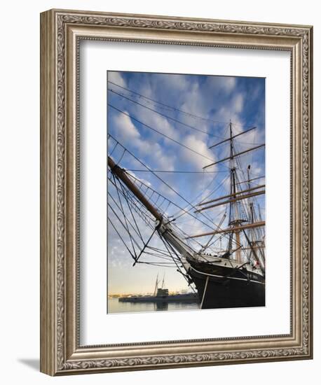 California, San Diego, San Diego Maritime Museum, Star of India and Russian Submarine, USA-Walter Bibikow-Framed Photographic Print