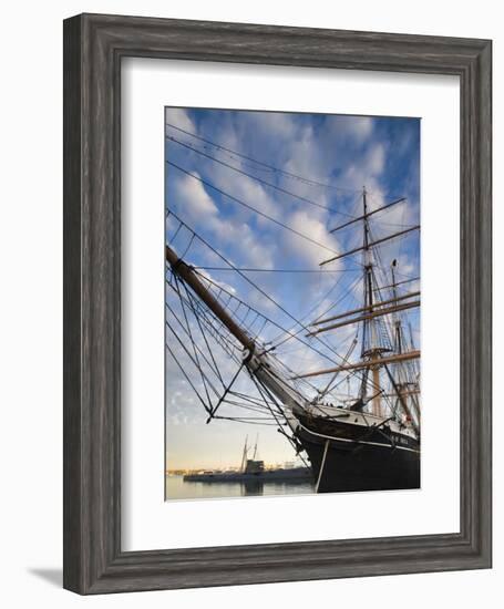 California, San Diego, San Diego Maritime Museum, Star of India and Russian Submarine, USA-Walter Bibikow-Framed Photographic Print