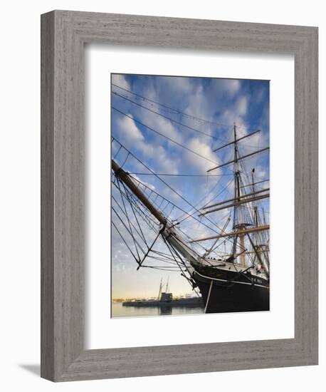 California, San Diego, San Diego Maritime Museum, Star of India and Russian Submarine, USA-Walter Bibikow-Framed Photographic Print