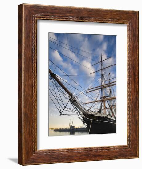 California, San Diego, San Diego Maritime Museum, Star of India and Russian Submarine, USA-Walter Bibikow-Framed Photographic Print