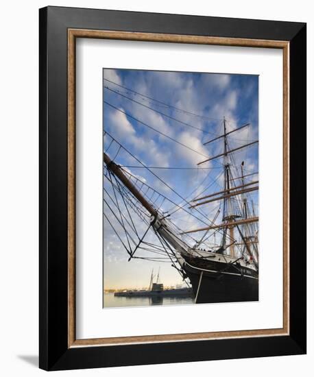 California, San Diego, San Diego Maritime Museum, Star of India and Russian Submarine, USA-Walter Bibikow-Framed Photographic Print