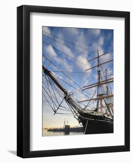 California, San Diego, San Diego Maritime Museum, Star of India and Russian Submarine, USA-Walter Bibikow-Framed Photographic Print