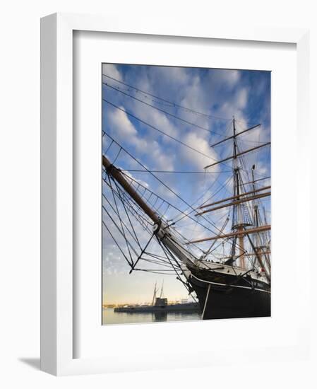 California, San Diego, San Diego Maritime Museum, Star of India and Russian Submarine, USA-Walter Bibikow-Framed Photographic Print