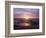 California, San Diego, Sunset Cliffs, Sunset over a Beach and Ocean-Christopher Talbot Frank-Framed Photographic Print