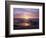 California, San Diego, Sunset Cliffs, Sunset over a Beach and Ocean-Christopher Talbot Frank-Framed Photographic Print