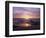 California, San Diego, Sunset Cliffs, Sunset over a Beach and Ocean-Christopher Talbot Frank-Framed Photographic Print