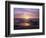 California, San Diego, Sunset Cliffs, Sunset over a Beach and Ocean-Christopher Talbot Frank-Framed Photographic Print