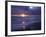 California, San Diego, Sunset Cliffs, Sunset over a Beach and Waves-Christopher Talbot Frank-Framed Photographic Print