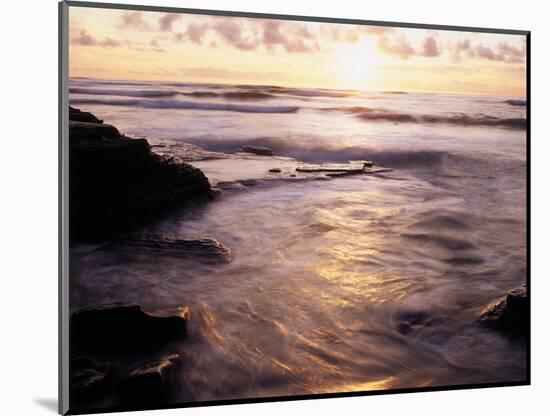 California, San Diego, Sunset Cliffs, Sunset over the Ocean-Christopher Talbot Frank-Mounted Photographic Print