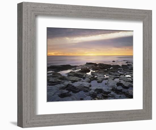 California, San Diego, Sunset Cliffs, Sunset over Tide Pools-Christopher Talbot Frank-Framed Photographic Print