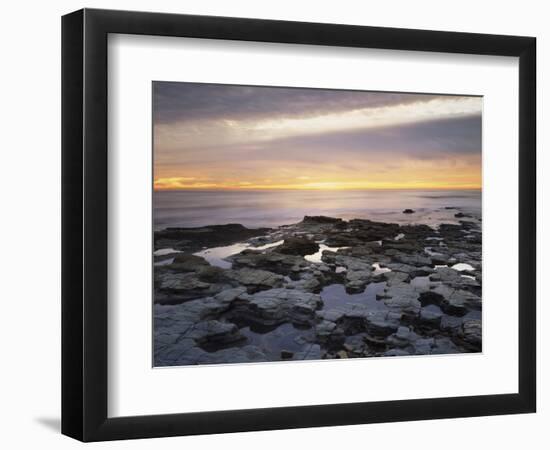 California, San Diego, Sunset Cliffs, Sunset over Tide Pools-Christopher Talbot Frank-Framed Photographic Print