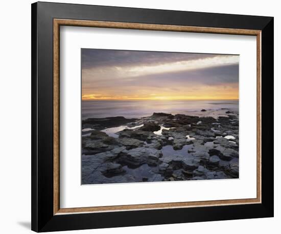 California, San Diego, Sunset Cliffs, Sunset over Tide Pools-Christopher Talbot Frank-Framed Photographic Print