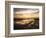 California, San Diego, Sunset Cliffs, Sunset Reflecting in Tide Pools-Christopher Talbot Frank-Framed Photographic Print