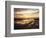 California, San Diego, Sunset Cliffs, Sunset Reflecting in Tide Pools-Christopher Talbot Frank-Framed Photographic Print