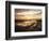 California, San Diego, Sunset Cliffs, Sunset Reflecting in Tide Pools-Christopher Talbot Frank-Framed Photographic Print