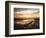 California, San Diego, Sunset Cliffs, Sunset Reflecting in Tide Pools-Christopher Talbot Frank-Framed Photographic Print