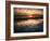 California, San Diego, Sunset Cliffs, Sunset Reflecting in Tide Pools-Christopher Talbot Frank-Framed Photographic Print
