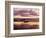 California, San Diego, Sunset Cliffs, Sunset Reflecting on a Beach-Christopher Talbot Frank-Framed Photographic Print