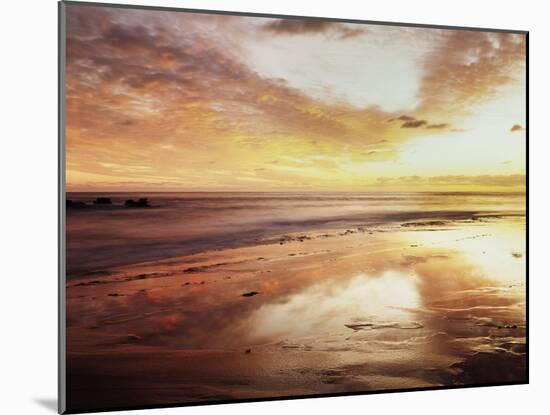 California, San Diego, Sunset over Tide Pools on the Pacific Ocean-Christopher Talbot Frank-Mounted Photographic Print