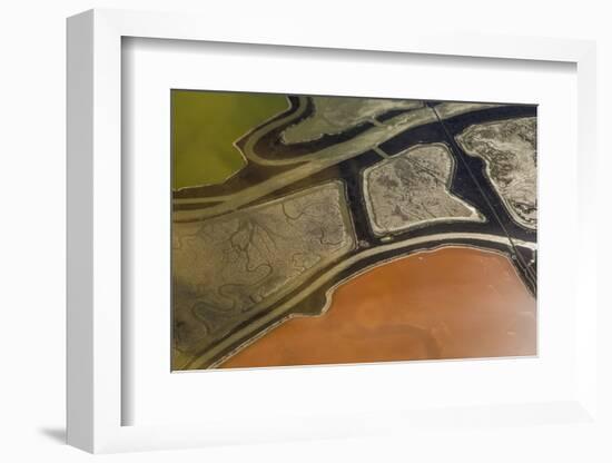 California, San Francisco, Cargill Salt Flats in San Francisco Bay-Alison Jones-Framed Photographic Print