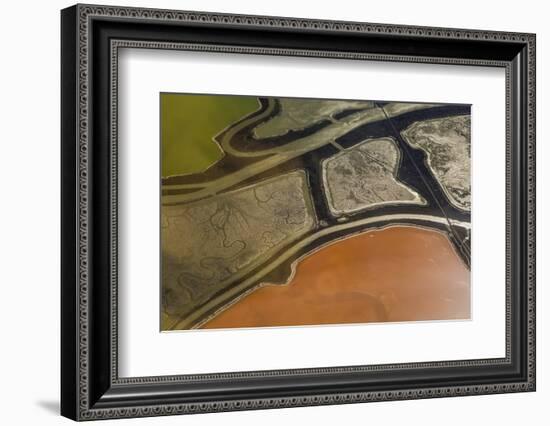 California, San Francisco, Cargill Salt Flats in San Francisco Bay-Alison Jones-Framed Photographic Print