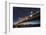 California, San Francisco. Composite of Star Trails Above Bay Bridge-Jaynes Gallery-Framed Photographic Print