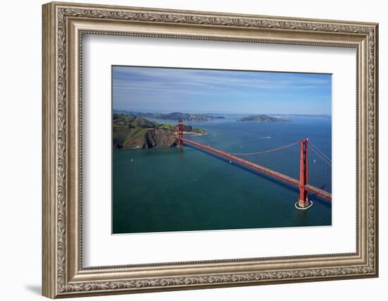 California, San Francisco, Golden Gate Bridge and San Francisco Bay-David Wall-Framed Photographic Print