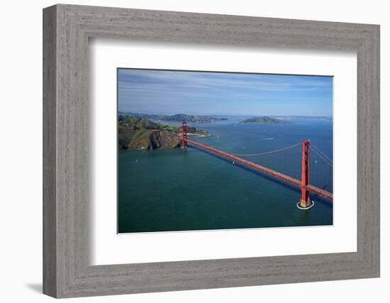 California, San Francisco, Golden Gate Bridge and San Francisco Bay-David Wall-Framed Photographic Print