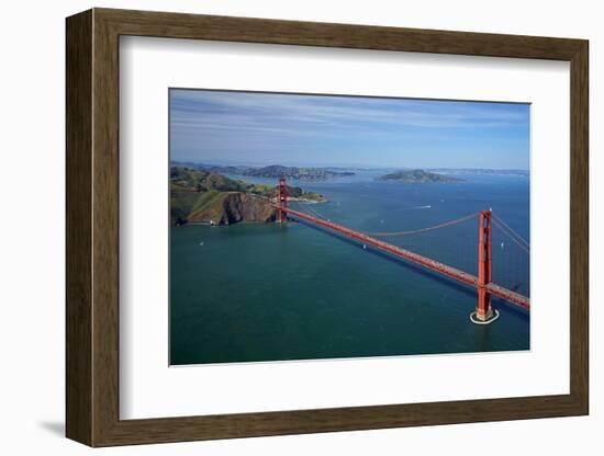 California, San Francisco, Golden Gate Bridge and San Francisco Bay-David Wall-Framed Photographic Print