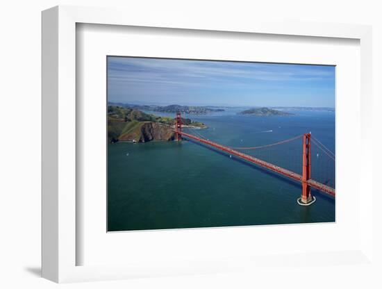 California, San Francisco, Golden Gate Bridge and San Francisco Bay-David Wall-Framed Photographic Print