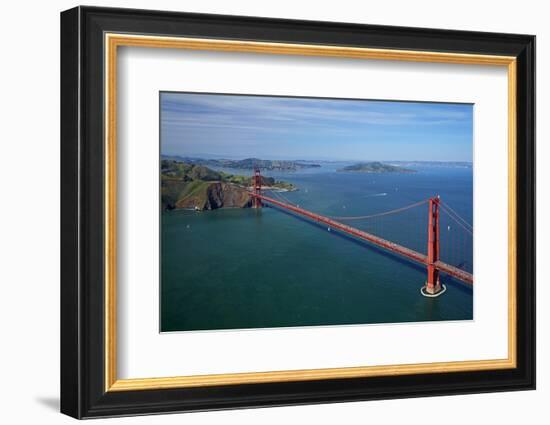 California, San Francisco, Golden Gate Bridge and San Francisco Bay-David Wall-Framed Photographic Print