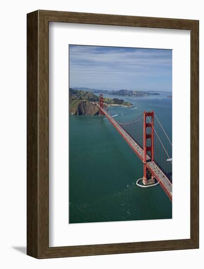 California, San Francisco, Golden Gate Bridge and San Francisco Bay-David Wall-Framed Photographic Print