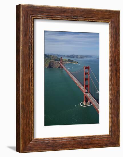 California, San Francisco, Golden Gate Bridge and San Francisco Bay-David Wall-Framed Photographic Print