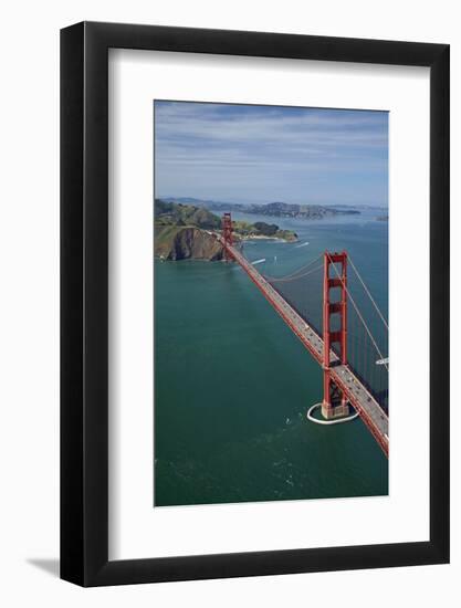 California, San Francisco, Golden Gate Bridge and San Francisco Bay-David Wall-Framed Photographic Print