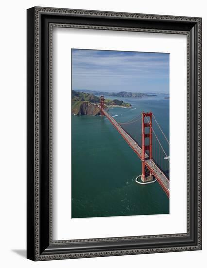 California, San Francisco, Golden Gate Bridge and San Francisco Bay-David Wall-Framed Photographic Print