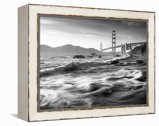 California, San Francisco, Golden Gate Bridge from Marshall Beach, USA-Alan Copson-Framed Premier Image Canvas