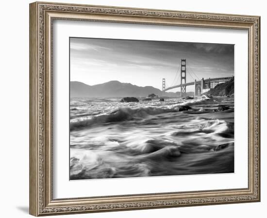 California, San Francisco, Golden Gate Bridge from Marshall Beach, USA-Alan Copson-Framed Photographic Print