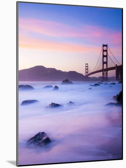 California, San Francisco, Golden Gate Bridge from Marshall Beach, USA-Alan Copson-Mounted Photographic Print