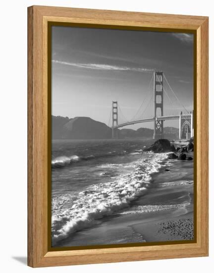 California, San Francisco, Golden Gate Bridge from Marshall Beach, USA-Alan Copson-Framed Premier Image Canvas