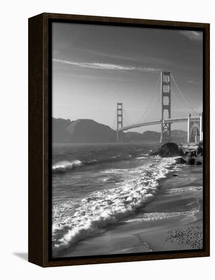 California, San Francisco, Golden Gate Bridge from Marshall Beach, USA-Alan Copson-Framed Premier Image Canvas