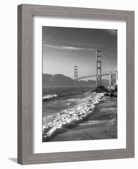 California, San Francisco, Golden Gate Bridge from Marshall Beach, USA-Alan Copson-Framed Photographic Print