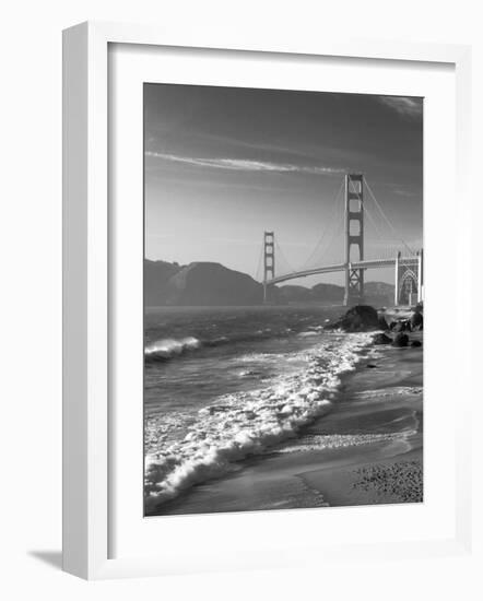 California, San Francisco, Golden Gate Bridge from Marshall Beach, USA-Alan Copson-Framed Photographic Print