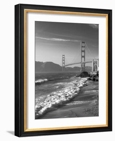 California, San Francisco, Golden Gate Bridge from Marshall Beach, USA-Alan Copson-Framed Photographic Print